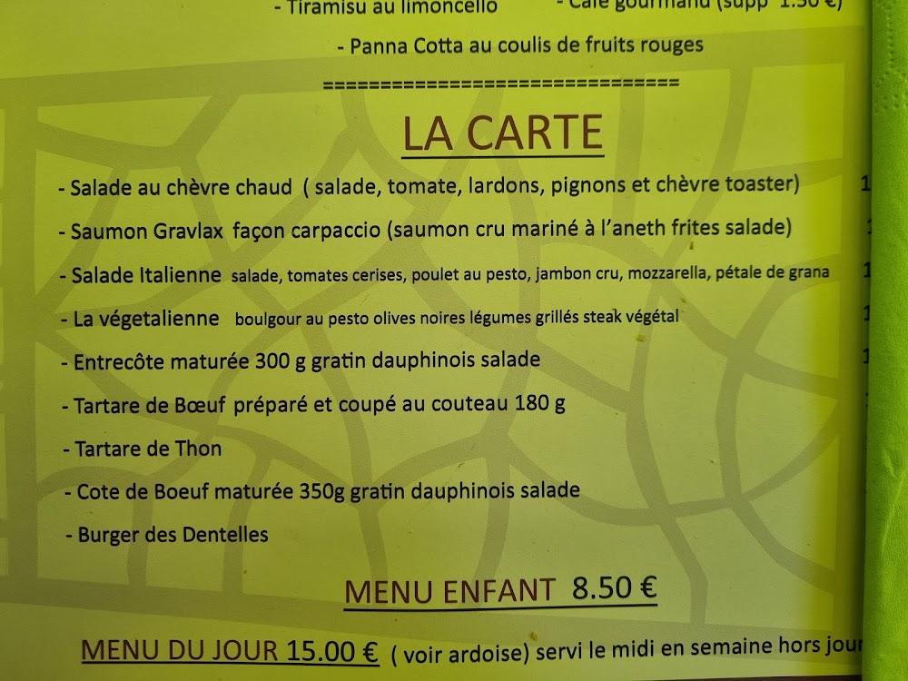 À l'Ombre des Dentelles - Menu Image 4